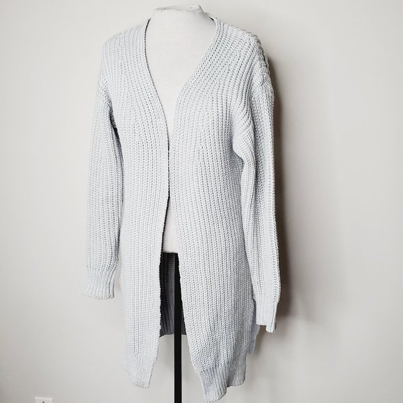 REVOLVE SNDYS. 100% Cotton Grey Chunky Cardigan - Picture 2 of 10
